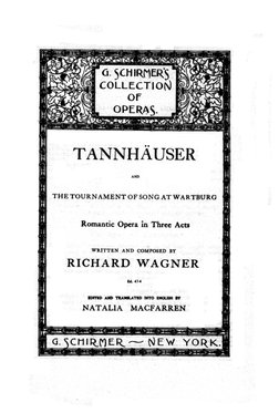 Wagner - Tannhauser (Vocal Score) | PDF