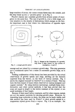 THEORY 
OF :DISLOCATIONS 
large numbers of atoms, the centre rotates faster than the outside, and 
the step winds up into a "
