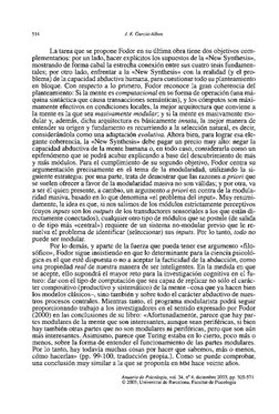 514 
J. E. Garcia-Albea 
La tarea que se propone Fodor en su última obra tiene dos objetivos com- 
plementarios: por un lado,
