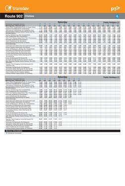 902 Bus Timetable and Route Details | PDF | Passenger Rail Transport ...