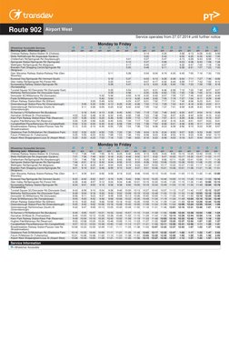 902 Bus Timetable and Route Details | PDF | Passenger Rail Transport ...