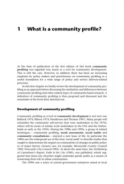 Understanding Community Profiling | PDF | Needs Assessment | Community