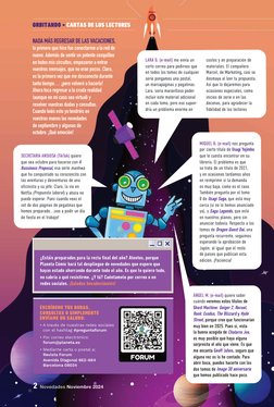 2  Novedades Noviembre 2024
ORBITANDO • CARTAS DE LOS LECTORES
SECRETARIA ANSIOSA (TikTok) quiere 
que sea octubre para hacer