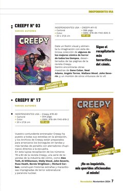 Novedades Noviembre 2024  7
Date un festín visual y alimen­
ta tu imaginación con esta de­
liciosa colección de algunos de 
l