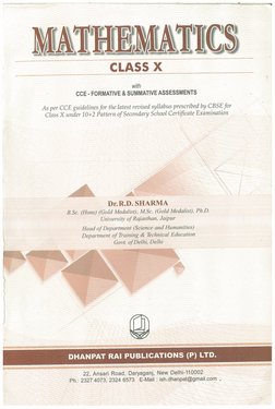 Published By Rd Sharma RD Sharma - X PDF | PDF
