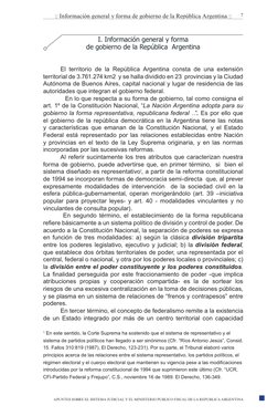 APUNTES SOBRE EL SISTEMA JUDICIAL Y EL MINISTERIO PUBLICO FISCAL DE LA REPUBLICA ARGENTINA
:: Información general y forma de