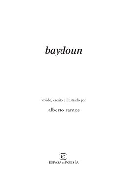 baydoun
vivido, escrito e ilustrado por
alberto ramos
