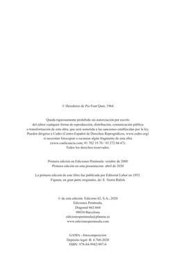 © Herederos de Pío Font Quer, 1964
Queda rigurosamente prohibida sin autorización por escrito 
del editor cualquier forma de