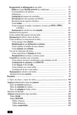 Recuperacion de informacion de una tabla ...................................................... 
............................