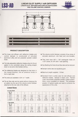 Linear Slot Diffuser Specifications | PDF | Extrusion | Mechanical ...