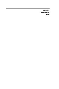 Control 
de calidad 
total 
