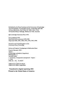 Published by the Press Syndicate of the University of Cambridge 
The Piu Building, Trumpington Street, Cambridge CB2 1RP 
40