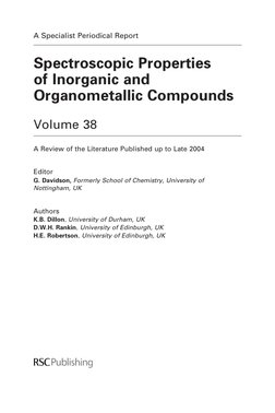 Spectroscopic Properties of Inorganic and Organic | PDF | Nuclear