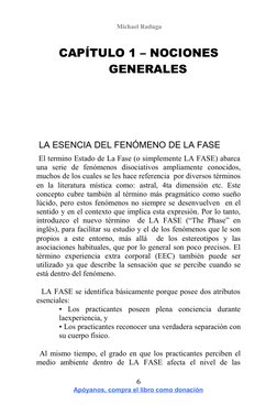 Michael Raduga 
CAPÍTULO 1 – NOCIONES 
GENERALES
 
 LA ESENCIA DEL FENÓMENO DE LA FASE
 El termino Estado de La Fase (o simp