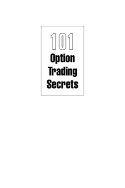 Option Trading Secrets | PDF | Games & Activities
