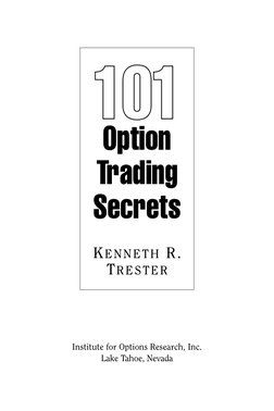 Option Trading Secrets | PDF | Games & Activities