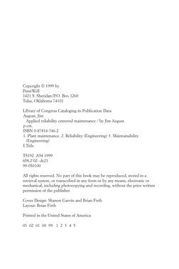 Copyright © 1999 by
PennWell
1421 S. Sheridan/P.O. Box 1260
Tulsa, Oklahoma 74101
Library of Congress Cataloging-in-Publicati