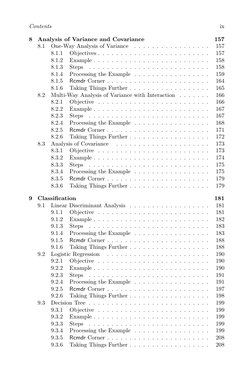 Contents
ix
8
Analysis of Variance and Covariance
157
8.1
One-Way Analysis of Variance
. . . . . . . . . . . . . . . . .
157