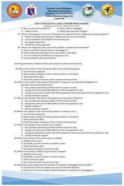Grade 12 Computer Servicing Exam Q4 | PDF | Antivirus Software ...