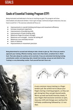 Goals of Essential Training Program (ETP)
Being motivated and dedicated is the key to reaching any goal. This program will sh