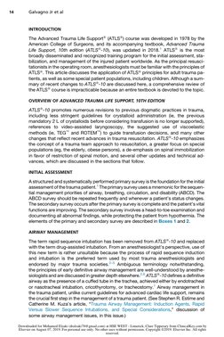 INTRODUCTION
The Advanced Trauma Life Support (ATLS) course was developed in 1978 by the
American College of Surgeons, and