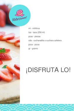 ml - mililitros 
 
tza - taza (250 ml) 
 
pzas - piezas 
 
cda - cucharadita o cuchara cafetera 
 
pzca