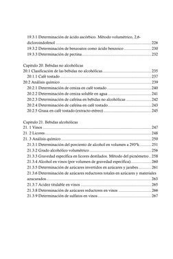 19.3.1 Determinación de ácido ascórbico. Método volumétrico, 2,6-
dicloroindofenol ..........................................