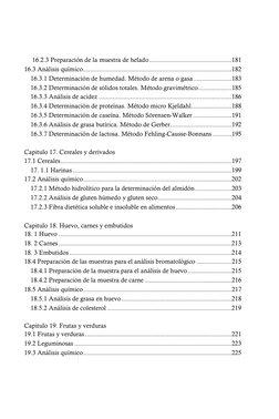 16.2.3 Preparación de la muestra de helado ............................................... 181 
16.3 Análisis químico .......
