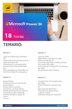 ¿Qué es el Business Intelligen-
ce?
Importancia de una Solución BI
¿Qué es Power BI?
Arquitectura y componentes
Conociendo a