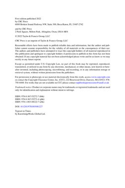 First edition published 2022
by CRC Press
6000 Broken Sound Parkway NW, Suite 300, Boca Raton, FL 33487-2742
and by CRC Press