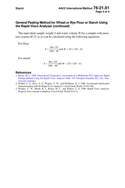 RVA Method for Starch Pasting Analysis | PDF | Starch | Viscosity