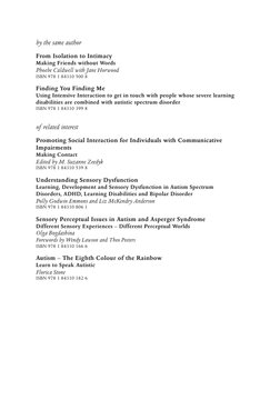 by the same author
From Isolation to Intimacy
Making Friends without Words
Phoebe Caldwell with Jane Horwood
ISBN 978 1 84310