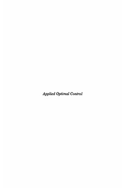 (Bryson, 1975) Applied Optimal Control - Optimization, Estimation, and ...