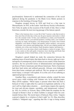Bev er ly J. Sto ut e
268
psychoanalytic framework to understand the connection of the social 
upheaval during the pandemic t