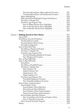 The MouseZoneClass::iRemoveZone() Function . . . . . 221
The MouseZoneClass::bCheckZones() Function . . . . . 221
Menu Highli