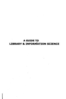 A Guide To Library & Information Science | PDF