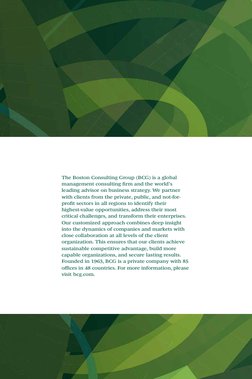 The Boston Consulting Group (BCG) is a global 
management consulting firm and the world’s 
leading advisor on business strate