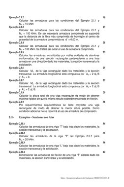 Índice – Ejemplos de Aplicación del Reglamento CIRSOC 201-2005.- II 
Ejemplo 2.I.2  
18 
 
Calcular las armaduras para las co