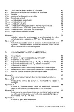 Índice – Ejemplos de Aplicación del Reglamento CIRSOC 201-2005.- IV 
4.8.- 
Verificación de bielas comprimidas y fisuración