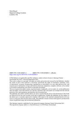 Nick Heard
Imperial College London
London, UK
ISBN 978-3-030-82807-3
ISBN 978-3-030-82808-0 (eBook)
https://doi.org/10.1007/9