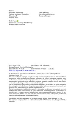 Editors
Hariharan Muthusamy
National Institute of Technology
Uttarakhand
Srinagar, India
Richi Nayak
Queensland University of