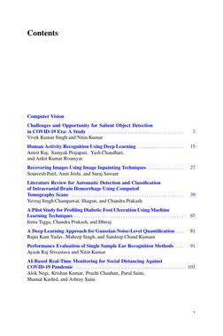 Contents
Computer Vision
Challenges and Opportunity for Salient Object Detection
in COVID-19 Era: A Study . . . . . . . . . .