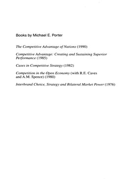 Competitive Strategy by Michael Porter | PDF