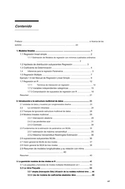 vii
Contenido
Prefacio ................................................. .................................................. .