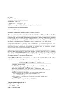 CRC Press
Taylor & Francis Group
6000 Broken Sound Parkway NW, Suite 300
Boca Raton, FL 33487-2742
© 2020 by Taylor & Francis