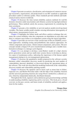 viii
Preface
Chapter 9 presents an analysis, classification, and orientation of content to encour-
age researchers, organizat