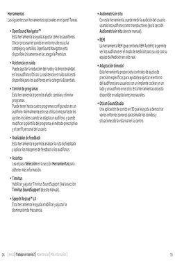 14
15
  Inicio    Trabajar en Genie 2    Advertencias    Más información  
•	 Audiometría in situ 
Con esta herramienta, pued