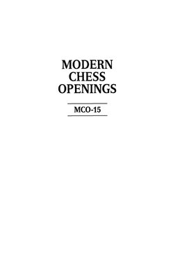 Modern Chess Openings | PDF