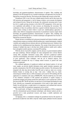 Luka F. König and Jonas L. Weiss 
viii 
knowledge and quantitative/qualitative characterization of aquifers. Thus, modeling a