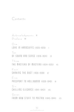 C o n t e n t s
A c k n o w l e d g m e n t s
xi
P r e f a c e
xv
O n e
L o v e  i n  H a n d c u f f s ( 1 9 2 0 – 1 9 2 6 )